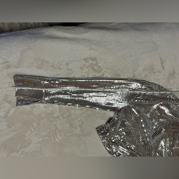 4/$20 - Zara high neck mirror long sleeve top women’s size small - Picture 6 of 12